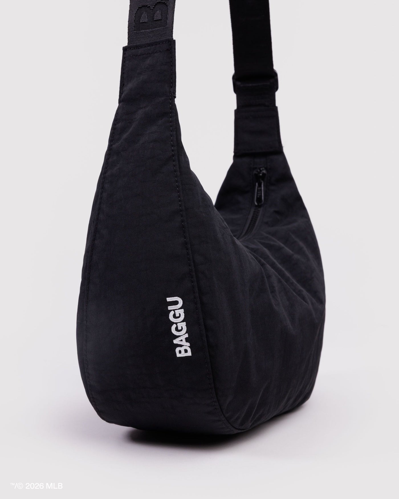 Medium Nylon Crescent Bag