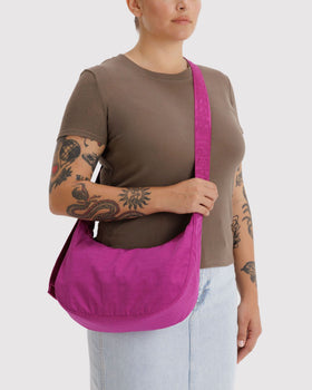 Medium Nylon Crescent Bag