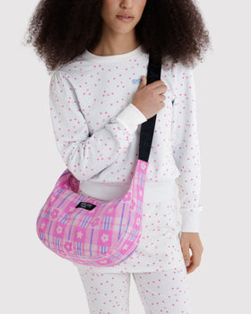 Medium Nylon Crescent Bag