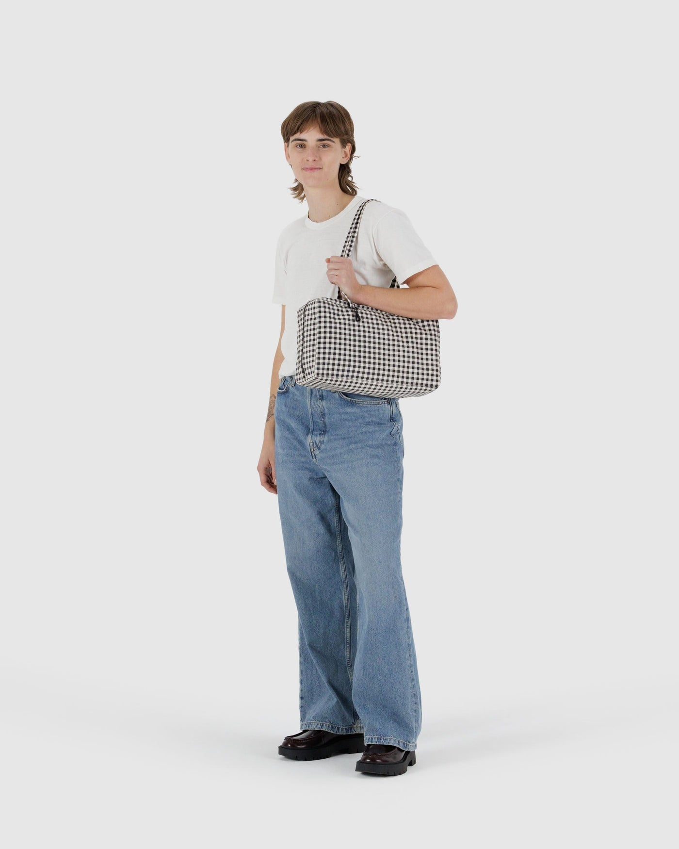 Medium Nylon Bowler Bag