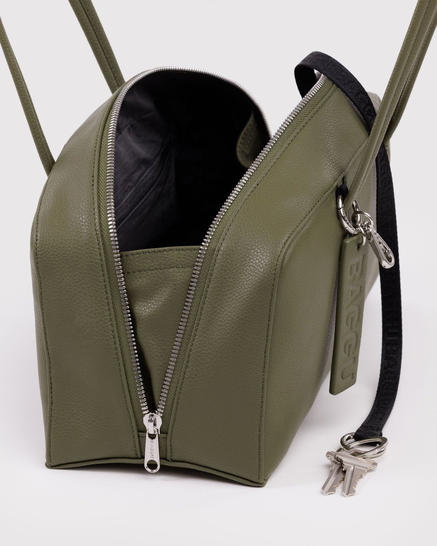 Recycled Leather Bowler Bag